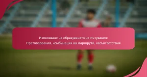 Използване на образуването на пътувания: Претоварвания, комбинации на маршрути, несъответствия