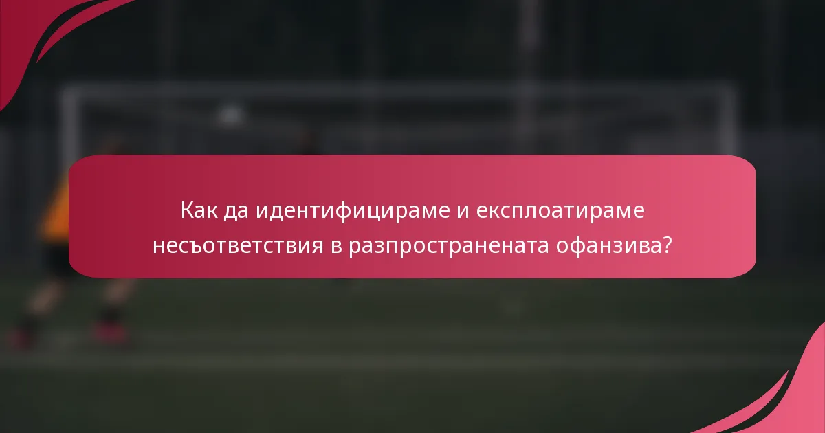 Как да идентифицираме и експлоатираме несъответствия в разпространената офанзива?